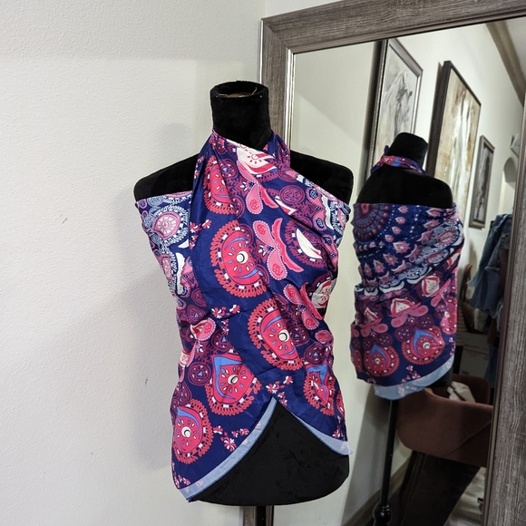 NWOT Convertible BOHO Sarong Cover Up - Picture 11 of 12